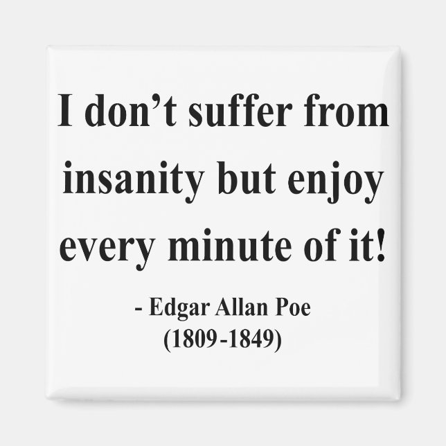 Aimant Edgar Allen Poe Citation 6a (Devant)