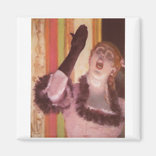 Aimant Edgar Degas - Chanteur avec Glove 1878 Femme Flowe