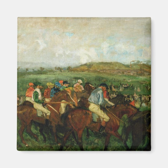Aimant Edgar Degas | Course des messieurs, avant le dépar (Devant)