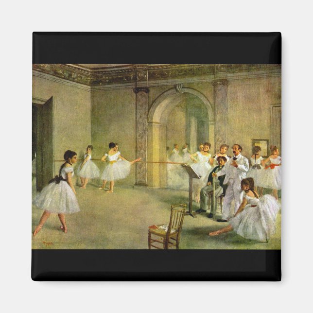 Aimant Edgar Degas - Hall de l'Opéra Ballet dans la rue (Devant)