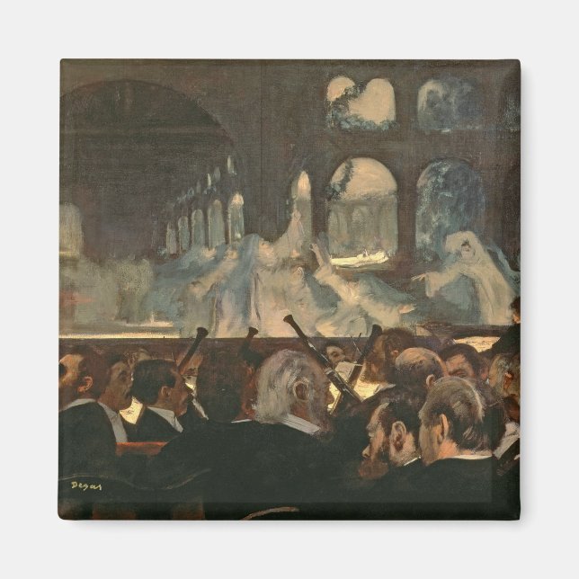 Aimant Edgar Degas | La scène du ballet, opéra de Meyerbe (Devant)