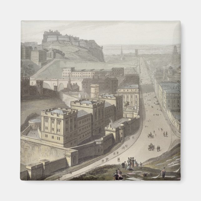 Aimant Edimbourg, de Calton Hill, de "A Voyage Around (Devant)