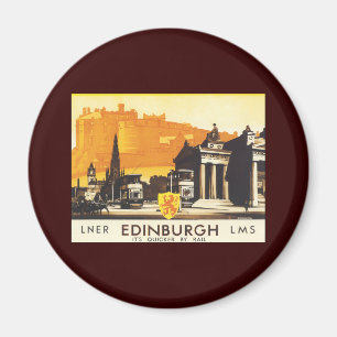 Aimant Edimbourg via LNER Rail Poster