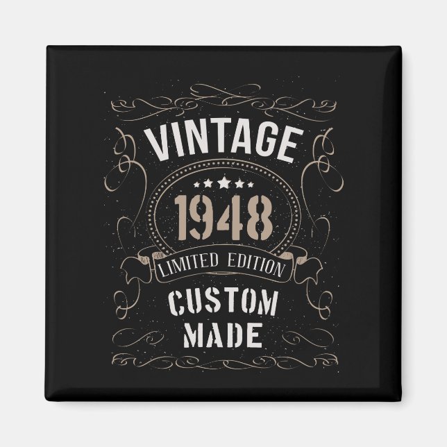 Aimant Édition limitée vintage 1948 sur mesure (Devant)
