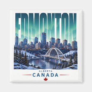 Aimant Edmonton Canada Paysage Urbain Vallée de la Rivièr