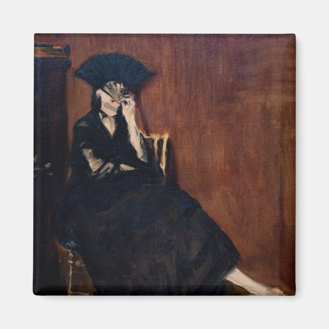 Aimant Edouard Manet - Berthe Morisot avec un éventail (Devant)