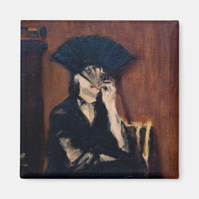 Aimant Edouard Manet - Berthe Morisot avec ventilateur (Devant)