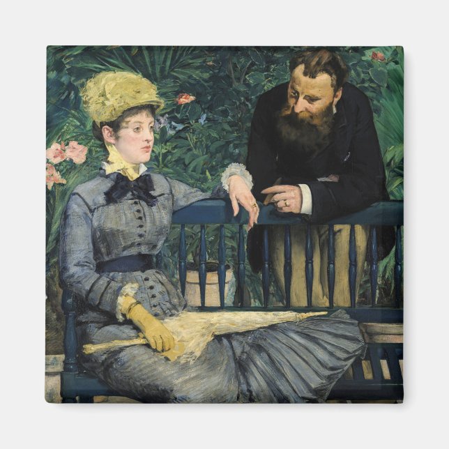 Aimant Edouard Manet - Dans la serre (Devant)