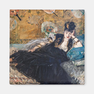 Aimant Edouard Manet - Lady avec fans