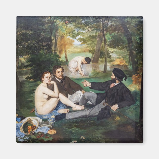 Aimant Edouard Manet - Le déjeuner sur l'herbe (Devant)