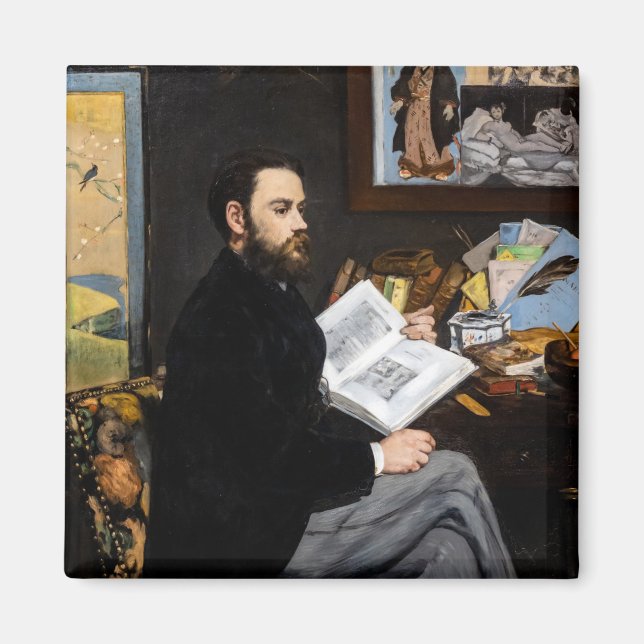 Aimant Edouard Manet - Portrait d'Emile Zola (Devant)