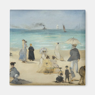 Aimant Edouard Manet - Sur la plage, Boulogne-sur-Mer