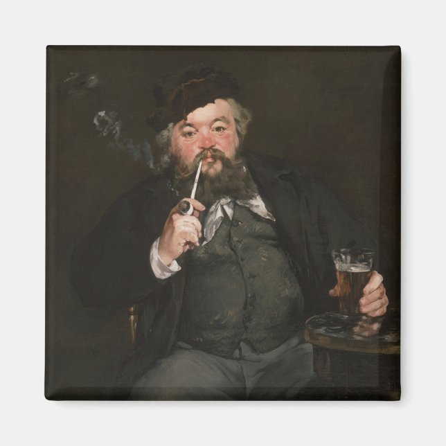 Aimant Edouard Manet - Un bon verre de bière / Le bon boc (Devant)