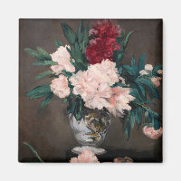 Edouard Manet - Vase de pivoines sur petit piédest