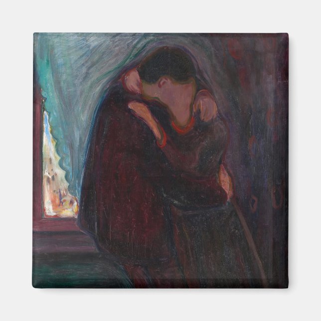 Aimant Edvard Munch - Le baiser (Devant)