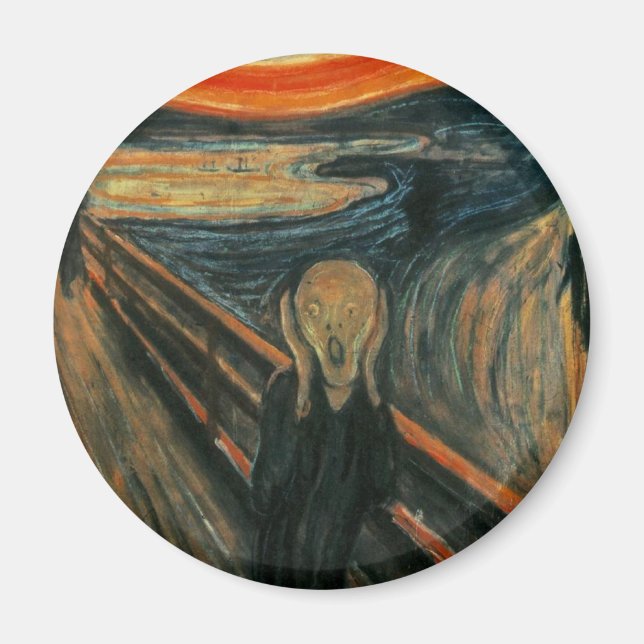 Aimant Edvard Munch - Le cri (Devant)