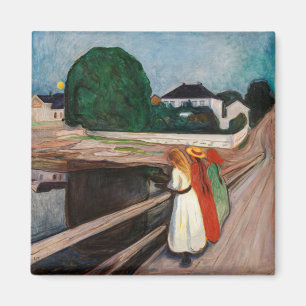 Aimant Edvard Munch - Les filles sur le pont