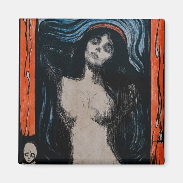 Aimant Edvard Munch - Madonna Lithographie (Devant)