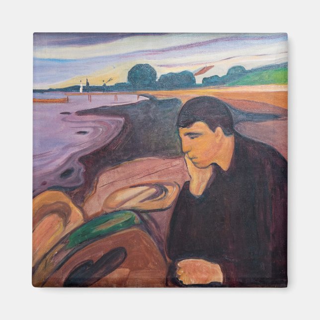 Aimant Edvard Munch - Melancholy 1894 (Devant)