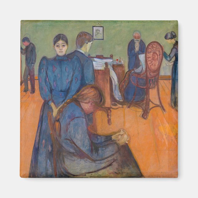 Aimant Edvard Munch - Mort dans la salle de tests v2 (Devant)