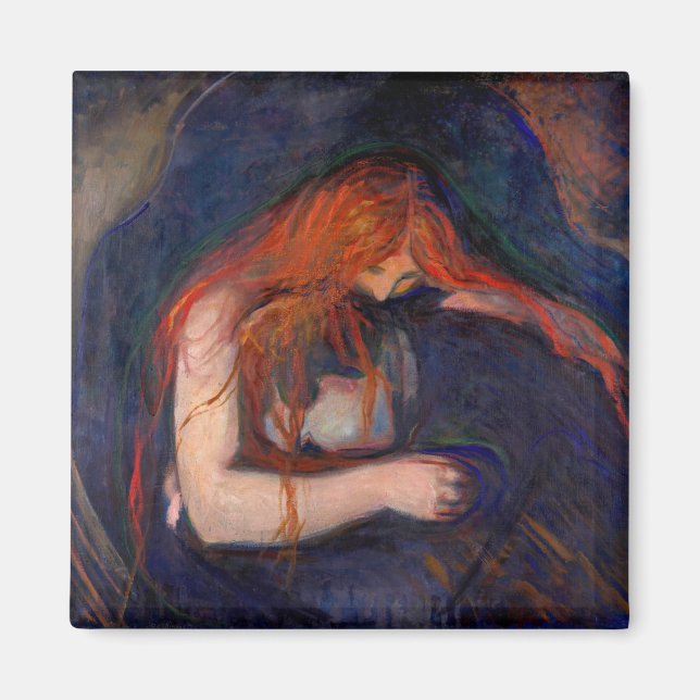 Aimant Edvard Munch - Vampire / Amour et douleur (Devant)