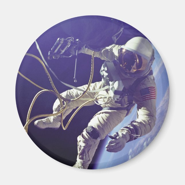 Aimant Edward H. White premier American Space Walker NASA (Devant)
