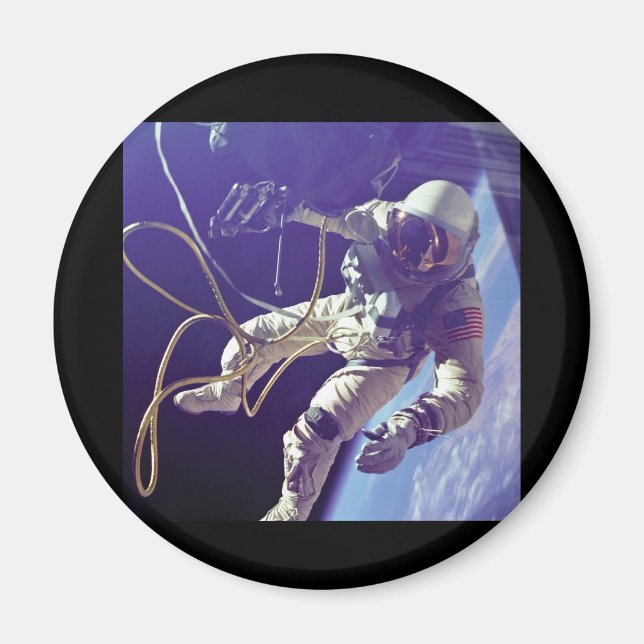 Aimant Edward H. White premier American Space Walker NASA (Devant)