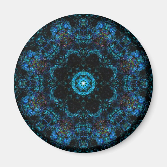 Aimant Effet kaléidoscope aqua (Devant)