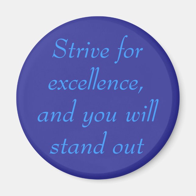 Aimant Effort d'excellence, bouton (Devant)