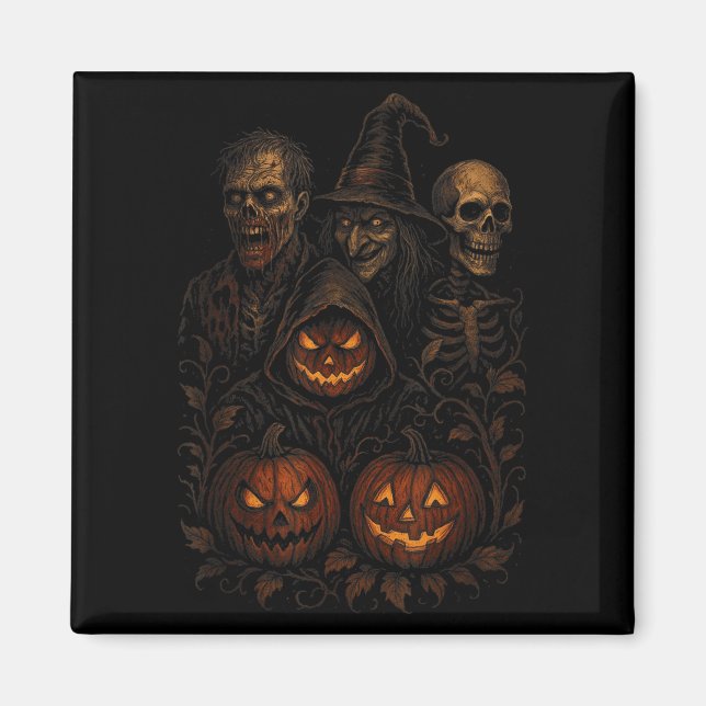 Aimant Éffrayant Halloween Citrouille Déplaisant Scary so (Devant)