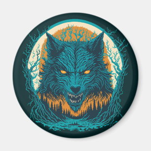 Aimant Effrayant loup-garou