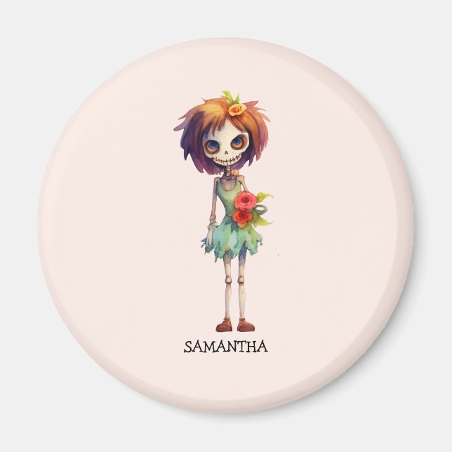 Aimant Éffrayant, Mais Cute Zombie Kid - Adorable Macabre (Devant)