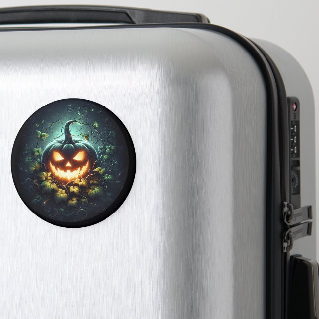 Aimant Éffrayant nature brillant Halloween citrouille (In Situ (Bagages))