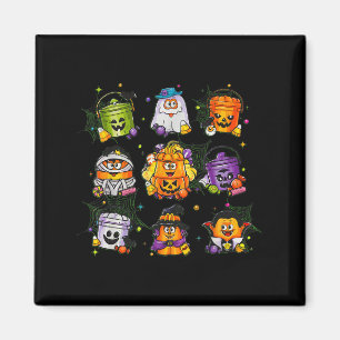 Aimant Éffrayant Nuggets Repas Bucket Halloween Poulet Nu