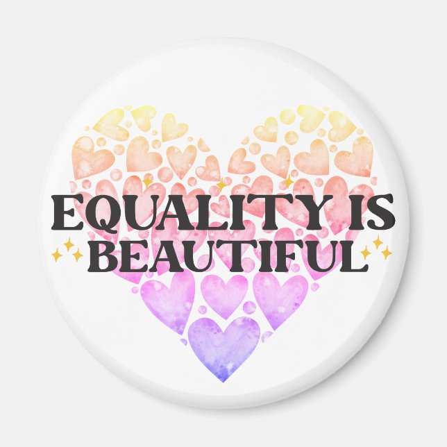 Aimant Égalité cardiaque (Devant)