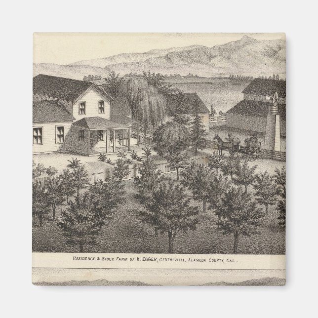 Aimant Egger, Résidences de Haines, fermes (Devant)