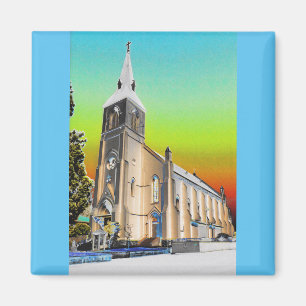 Aimant Église catholique Père Noël Cruz