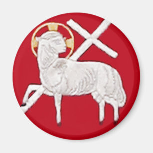 AIMANT ÉGLISE CHRÉTIENNE SYMBOLS-LAMB D'UN DIEU