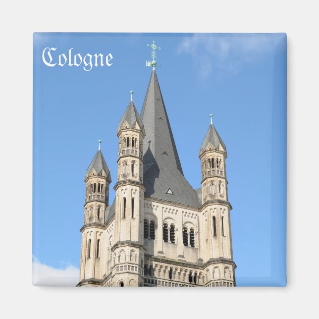 Aimant église de Gross St. Martin à Cologne souvenir (Devant)