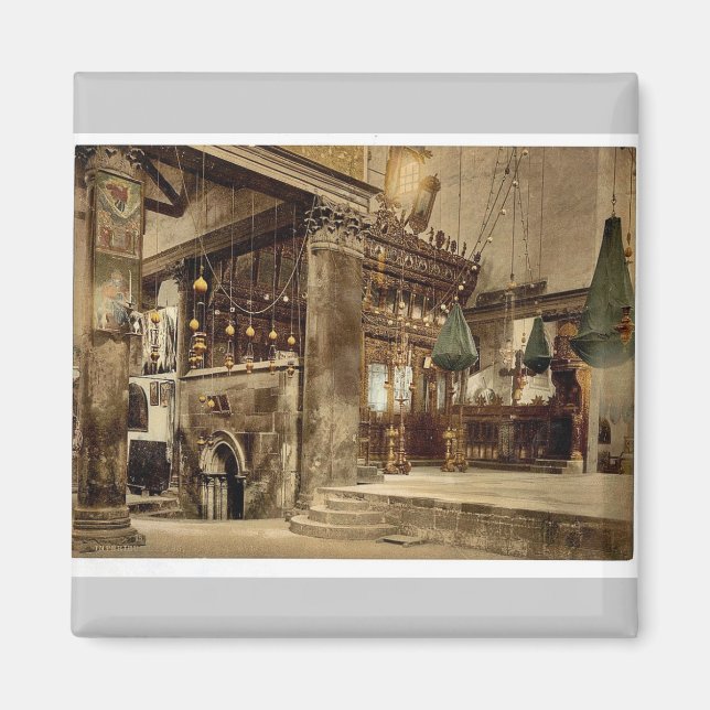 Aimant Église de la nativité (intérieur), Bethléem, Saint (Devant)