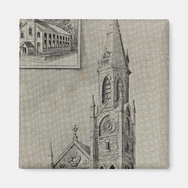 Aimant Église de l'Assomption, Ansonia, Conn (Devant)