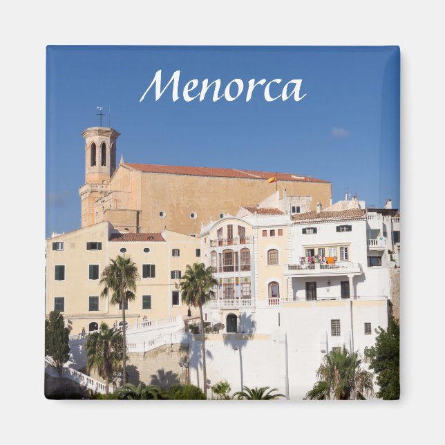 Aimant Église de Santa Maria - Mahon, Menorca, Espagne (Devant)