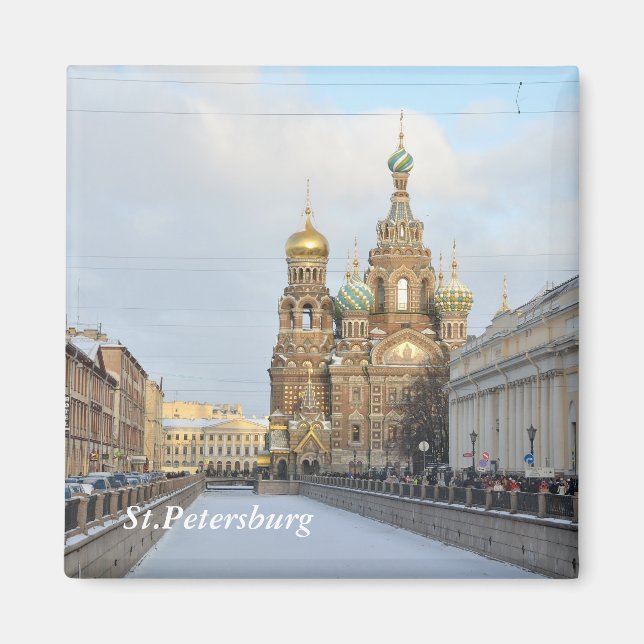 Aimant Église du Sauveur sur le Sang, Saint-Pétersbourg (Devant)