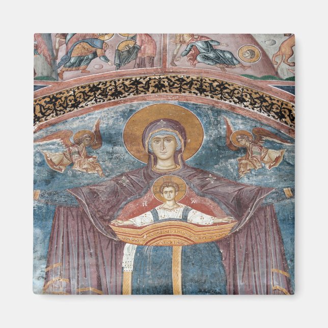 Aimant Église orthodoxe serbe, et un site de l'UNESCO, 2 (Devant)