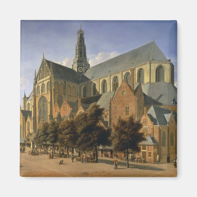 Aimant Église Saint-Bavo à Haarlem, 1666 (Devant)