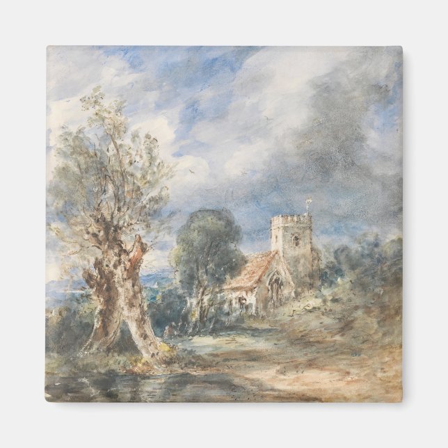 Aimant Église Stoke Poges (1834) John Constable (Devant)