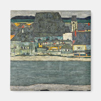 Egon Schiele casas junto al rio ciudad vieja.