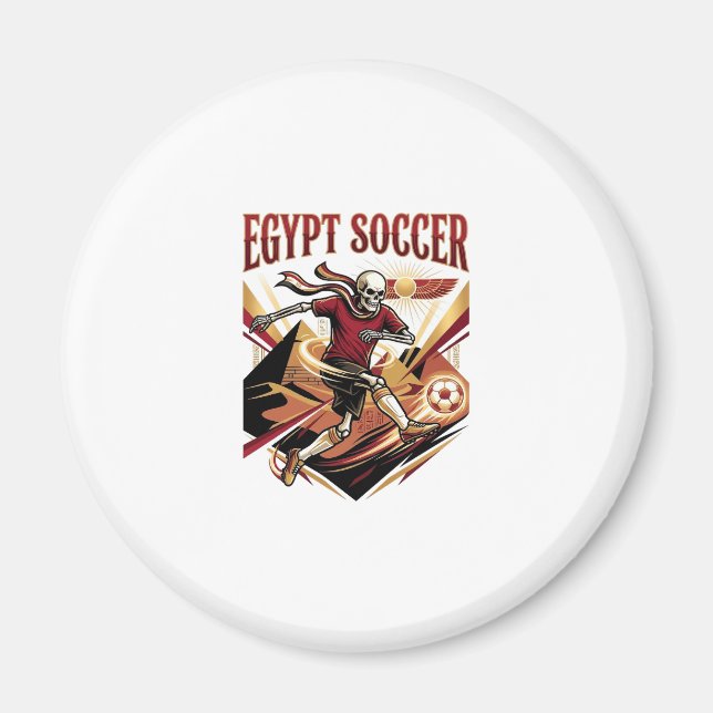 Aimant Égypte Football Squelette Attaquant Nations Premiu (Devant)