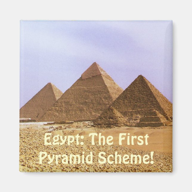 Aimant EGYPTE : Le Premier Système Pyramidal Drôle (Devant)