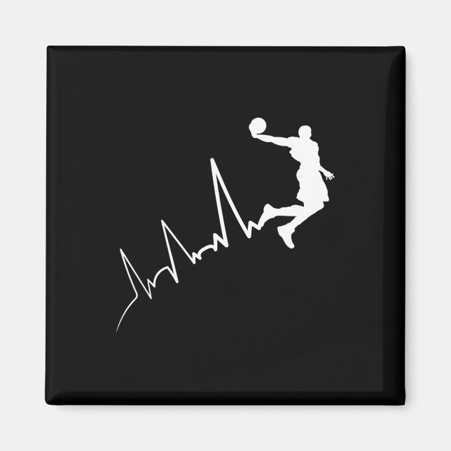 Aimant Ekg Fréquence De Bysketbyll Player Heartbeat Dunki (Devant)